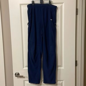 Nike running navy blue fleece pants. Size XL